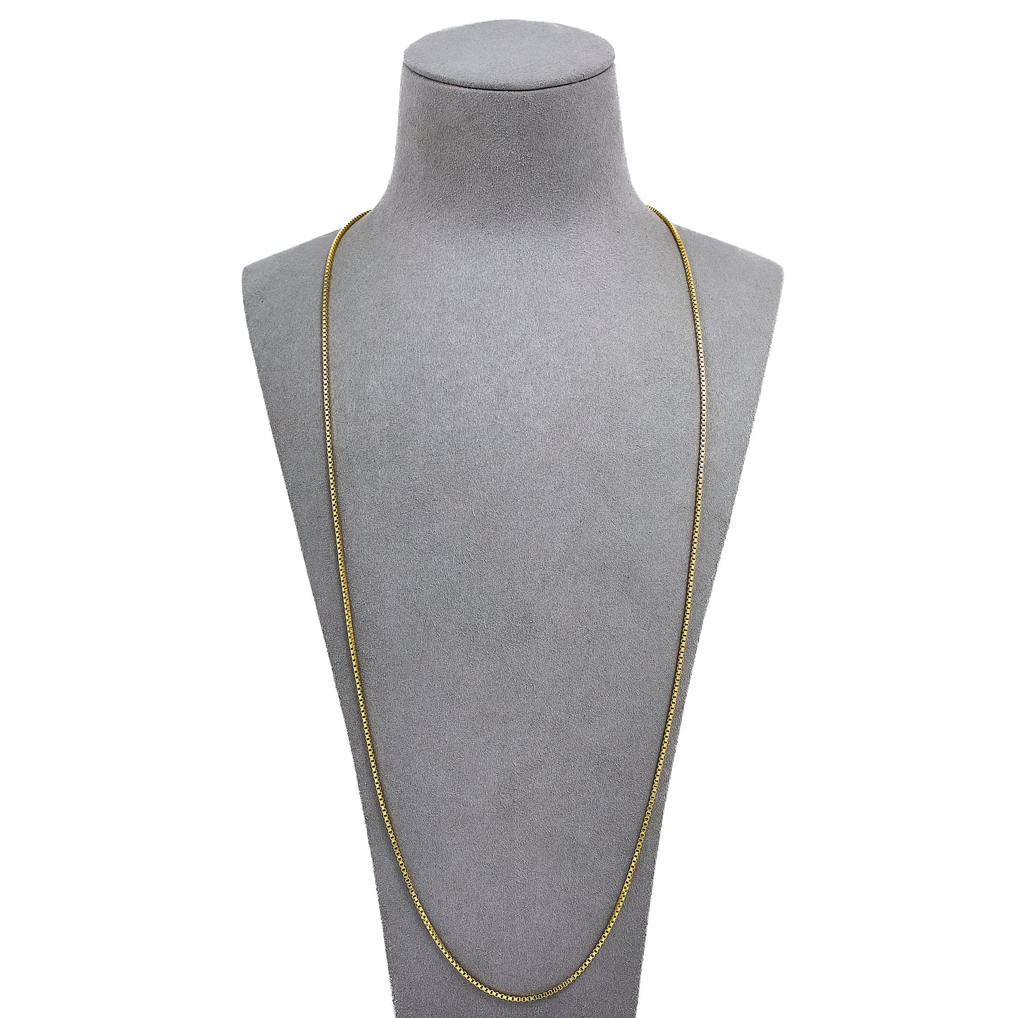 Pre-Owned 9ct Gold Box Link Chain Necklace 28 Inch