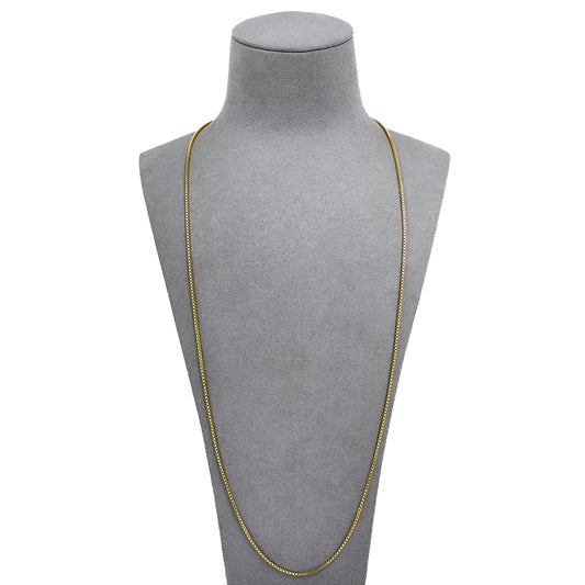 Pre-Owned 9ct Gold Box Link Chain Necklace 28 Inch