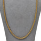 Pre-Owned 18ct Gold Matte Finish Popcorn Chain Necklace