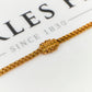 Pre-Owned 18ct Gold Matte Finish Popcorn Chain Necklace