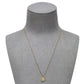 Pre-Owned 14ct Gold CZ Drop Shape Pendant & Chain 16 Inch