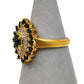 Pre-Owned 18ct Gold Oval Sapphire & Diamond Cluster Ring