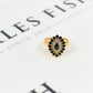 Pre-Owned 18ct Gold Oval Sapphire & Diamond Cluster Ring