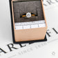 Pre-Owned 14ct Gold Single CZ Ring Size O