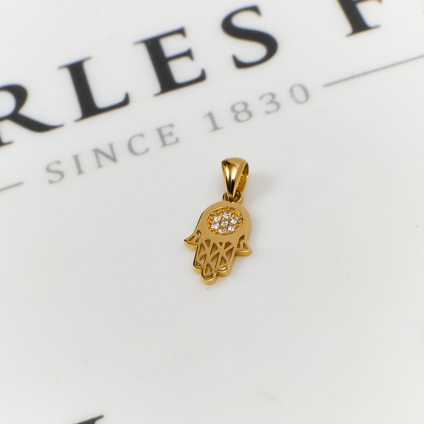 Pre-Owned 14ct Gold Hamsa Pendant