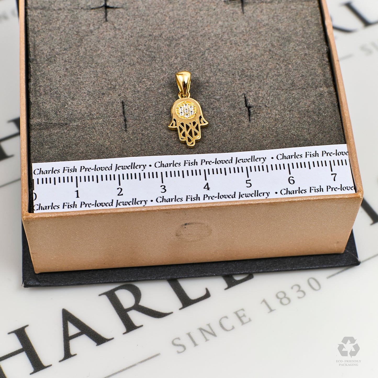 Pre-Owned 14ct Gold Hamsa Pendant