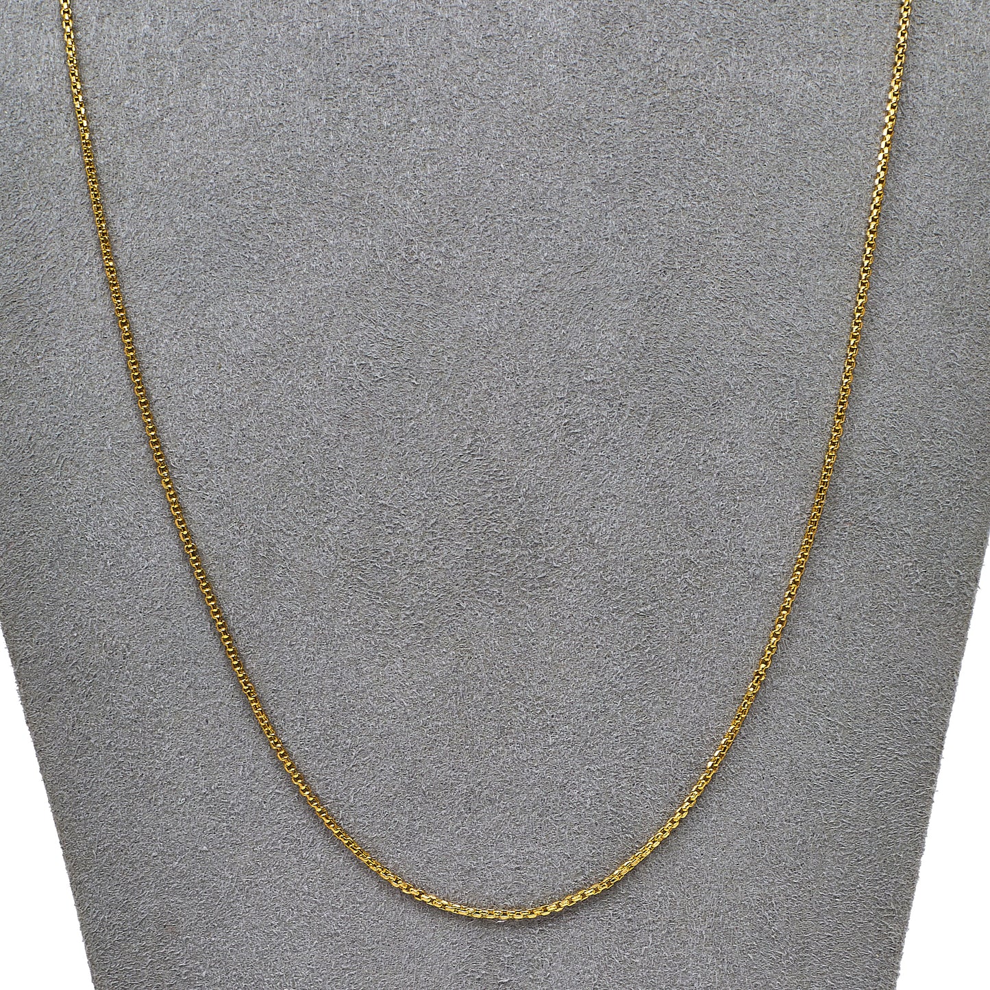 Pre-Owned 14ct Gold Square Belcher Chain Necklace 22 Inch