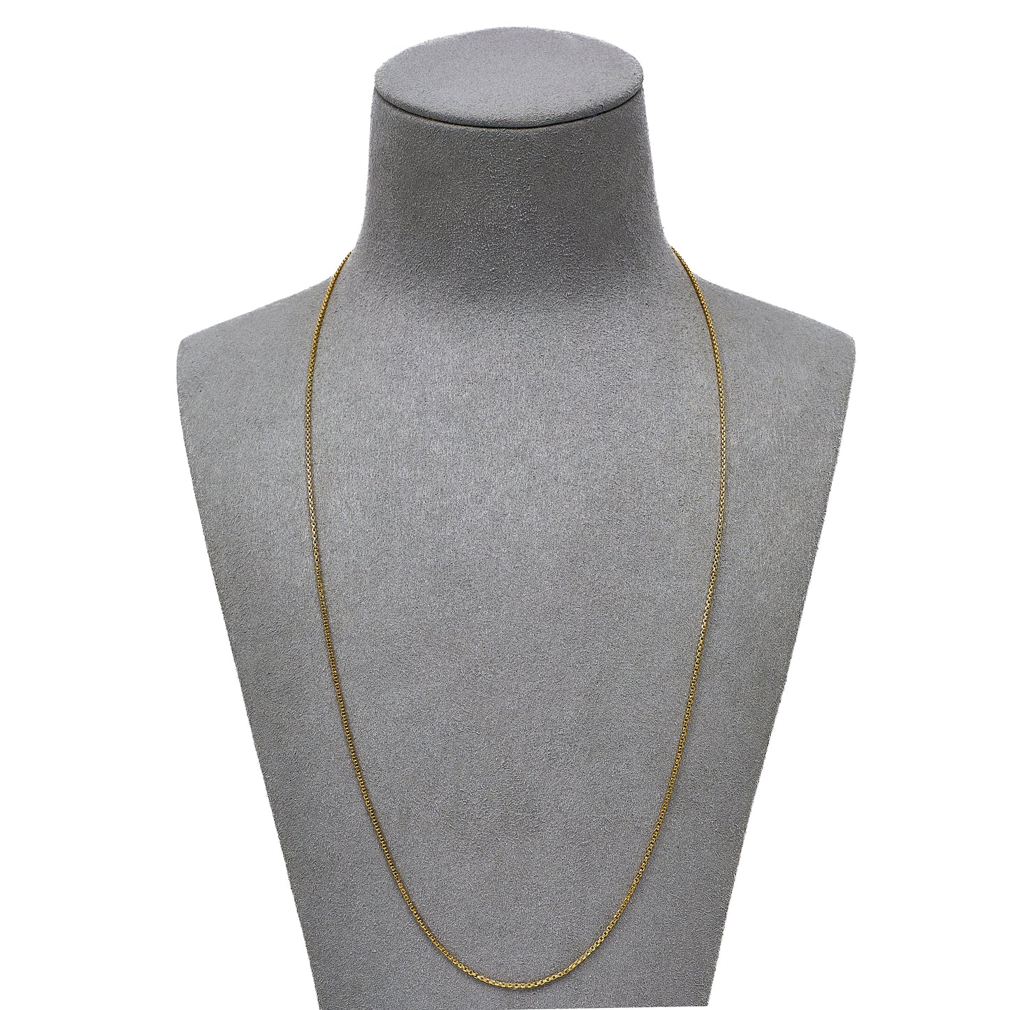 Pre-Owned 14ct Gold Square Belcher Chain Necklace 22 Inch