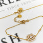 Pre-Owned 18ct Gold CZ Square Cluster Design Jewellery SET