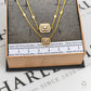 Pre-Owned 18ct Gold CZ Square Cluster Design Jewellery SET