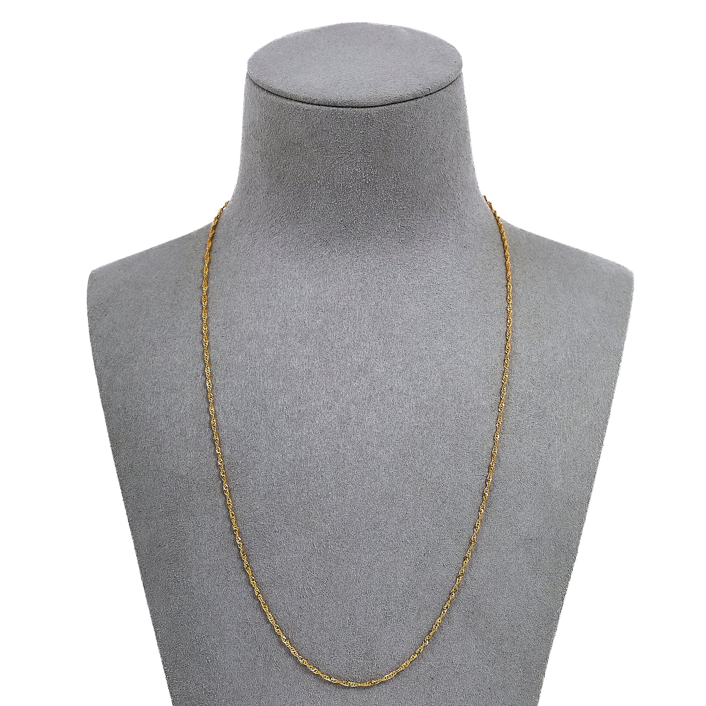 Pre-Owned 14ct Gold Twist Curb Chain Necklace 20 Inch