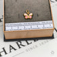 Pre-Owned 9ct Gold Pink Enamel Butterfly Pendant