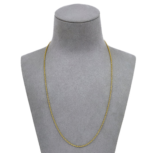 Pre-Owned 9ct Gold Prince Of Wales Chain Necklace 20 Inch