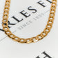 Pre-Owned 9ct Gold Curb Chain Necklace 22 Inch