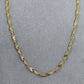 Pre-Owned 9ct Gold Twist Curb Chain Necklace 18 Inch