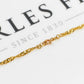 Pre-Owned 9ct Gold Twist Curb Chain Necklace 18 Inch