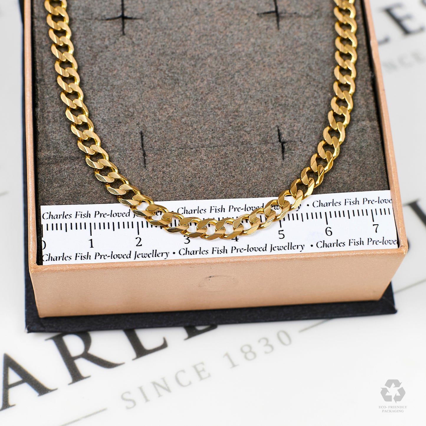 Pre-Owned 14ct Gold Curb Chain Necklace 22 Inch