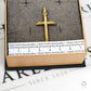 Pre-Owned 9ct Gold Twist Design Cross Pendant