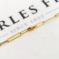 Pre-Owned 9ct Gold Heart Pendant & Oval Link Chain