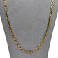 Pre-Owned 9ct Gold 3+1 Figaro Chain Necklace 24 Inch