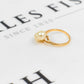 Pre-Owned 9ct Gold 2 Cultured Pearl Ring Size L
