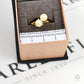 Pre-Owned 9ct Gold 2 Cultured Pearl Ring Size L