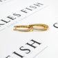Pre-Owned 9ct Gold Diamond Hinged Earrings
