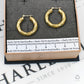 Pre-Owned 9ct Gold Twist Creole Hoop Earrings