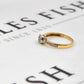 Pre-Owned 9ct Gold Diamond Cluster Ring & Diamond Shoulders