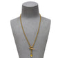 Pre-Owned 9ct Gold Heart Pendant Necklace & TBar 18 Inch