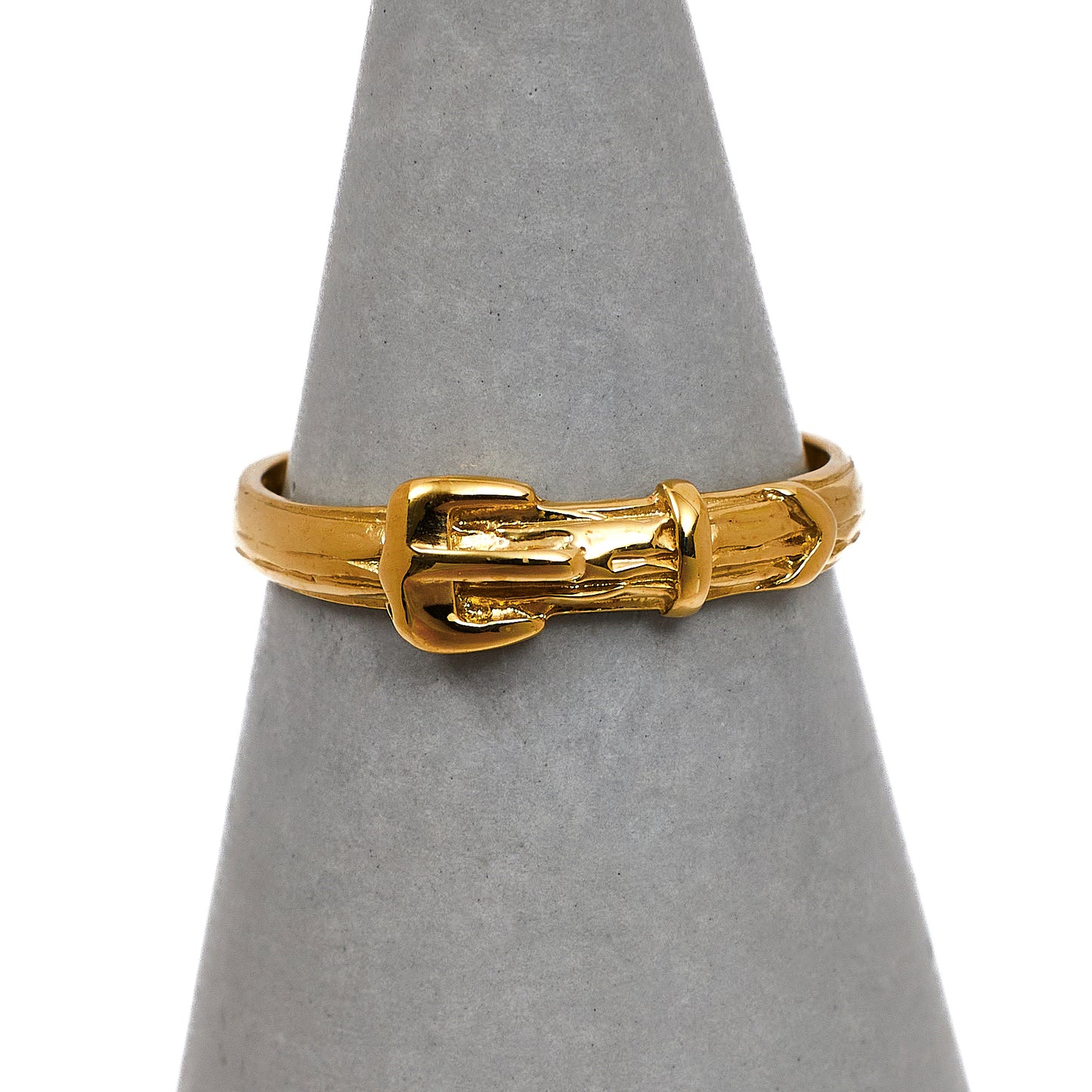 Pre-Owned 9ct Gold Buckle Ring Size K