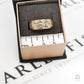 Pre-Owned 9ct Gold 2 Tone Patterned Diamond Band Ring