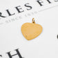Pre-Owned 9ct Gold Letter D Heart Pendant
