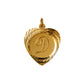 Pre-Owned 9ct Gold Letter D Heart Pendant