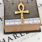 Pre-Owned 9ct Gold Multi Sunburst Ankh Pendant