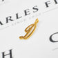 Pre-Owned 9ct Gold Patterned Letter D Initial Pendant