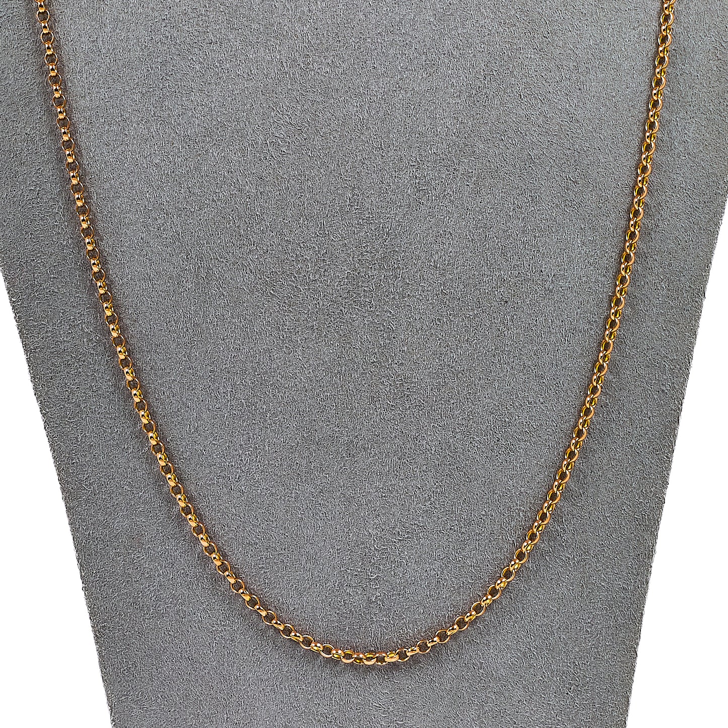 Pre-Owned 9ct Gold Belcher Chain Necklace 24 Inch