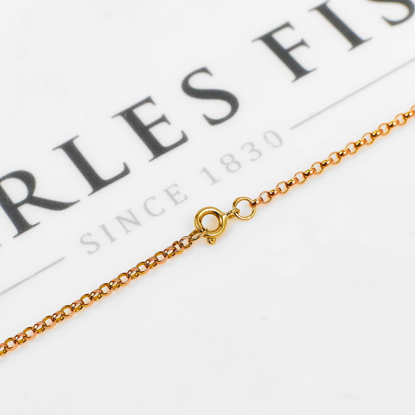Pre-Owned 9ct Gold Belcher Chain Necklace 24 Inch