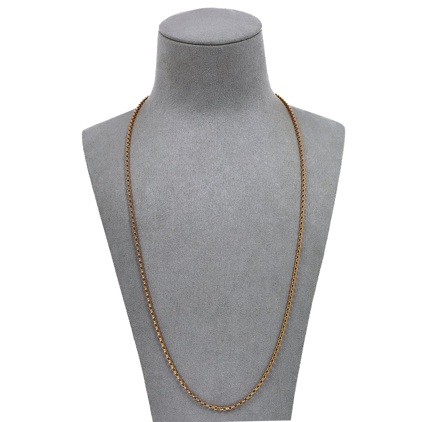Pre-Owned 9ct Gold Belcher Chain Necklace 24 Inch