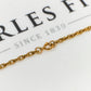 Pre-Owned 9ct Gold Prince Of Wales Necklace 24 Inch