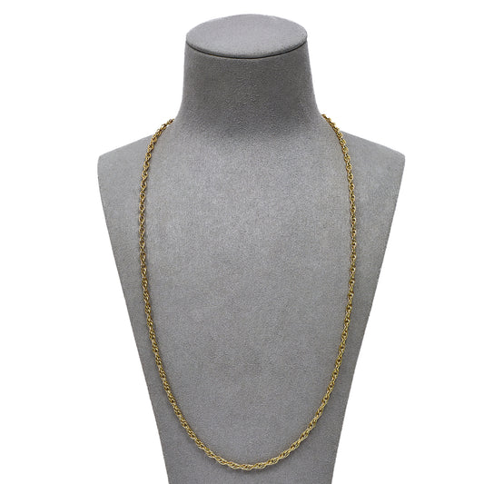 Pre-Owned 9ct Gold Prince Of Wales Necklace 24 Inch
