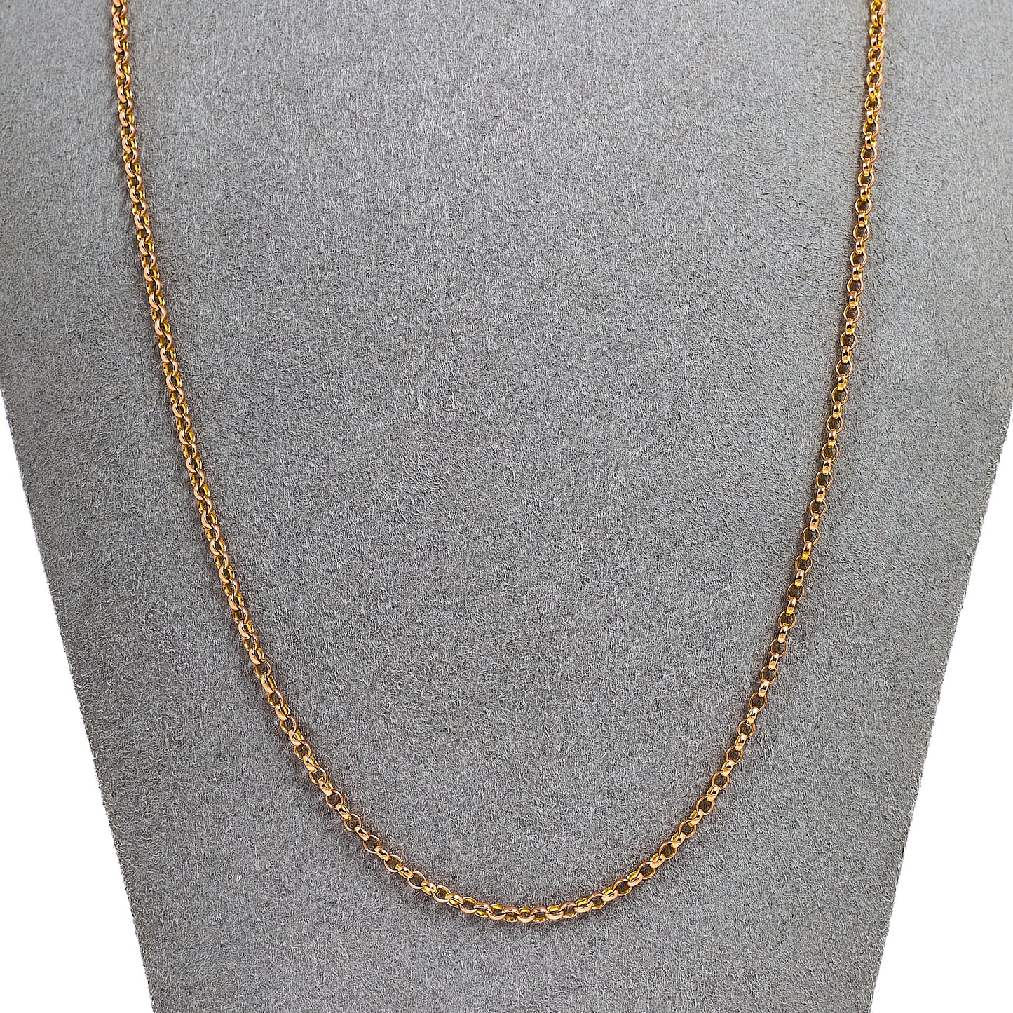 Pre-Owned 9ct Gold Belcher Chain Necklace 22 Inch