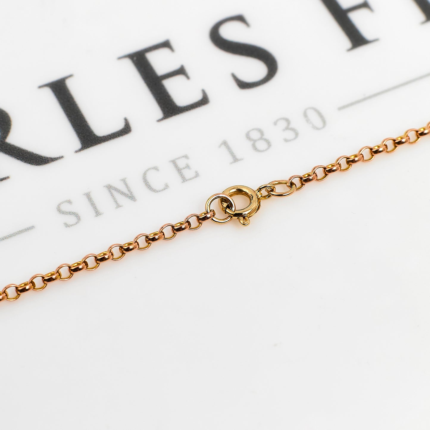 Pre-Owned 9ct Gold Belcher Chain Necklace 22 Inch