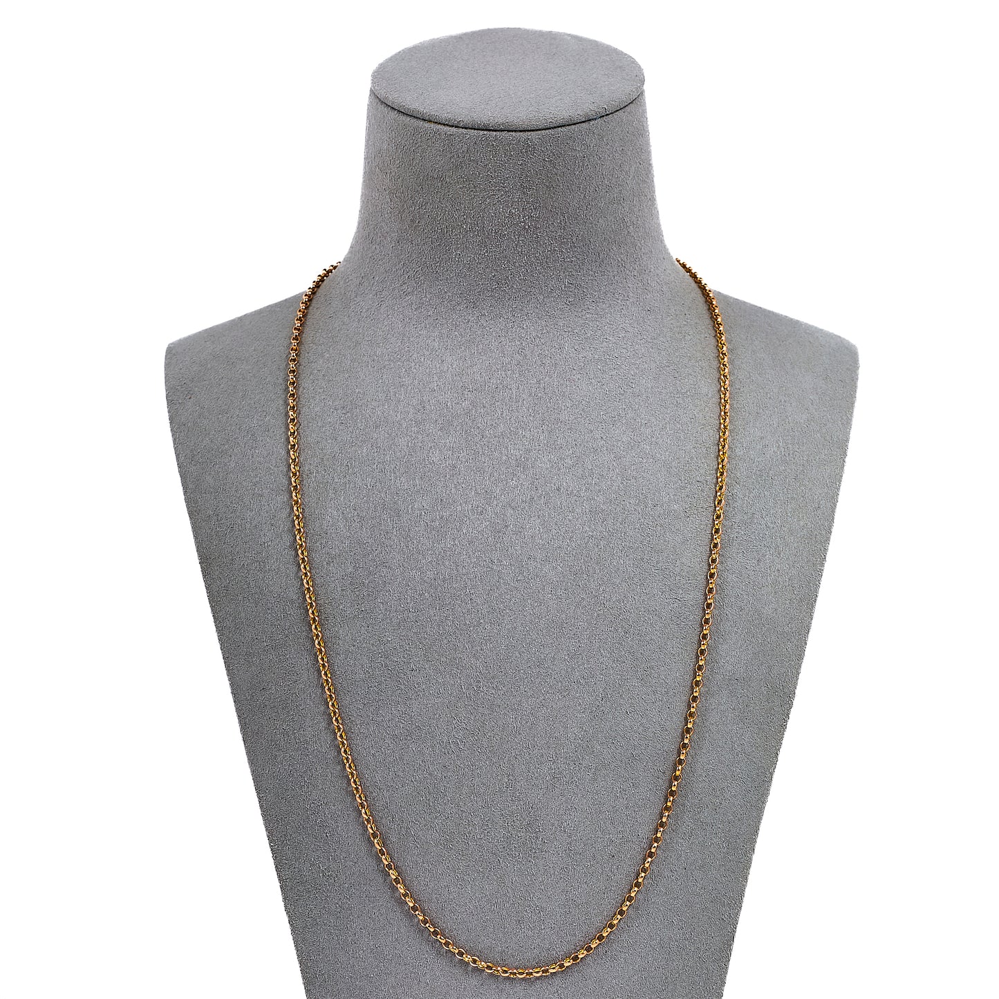 Pre-Owned 9ct Gold Belcher Chain Necklace 22 Inch