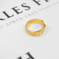Pre-Owned 9ct Gold Buckle Ring Size O