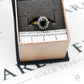 Pre-Owned 9ct Gold Sapphire & Diamond Cluster Ring Size L.5