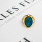 Pre-Owned 18ct Gold Oval Opal Triplet Ring Size O