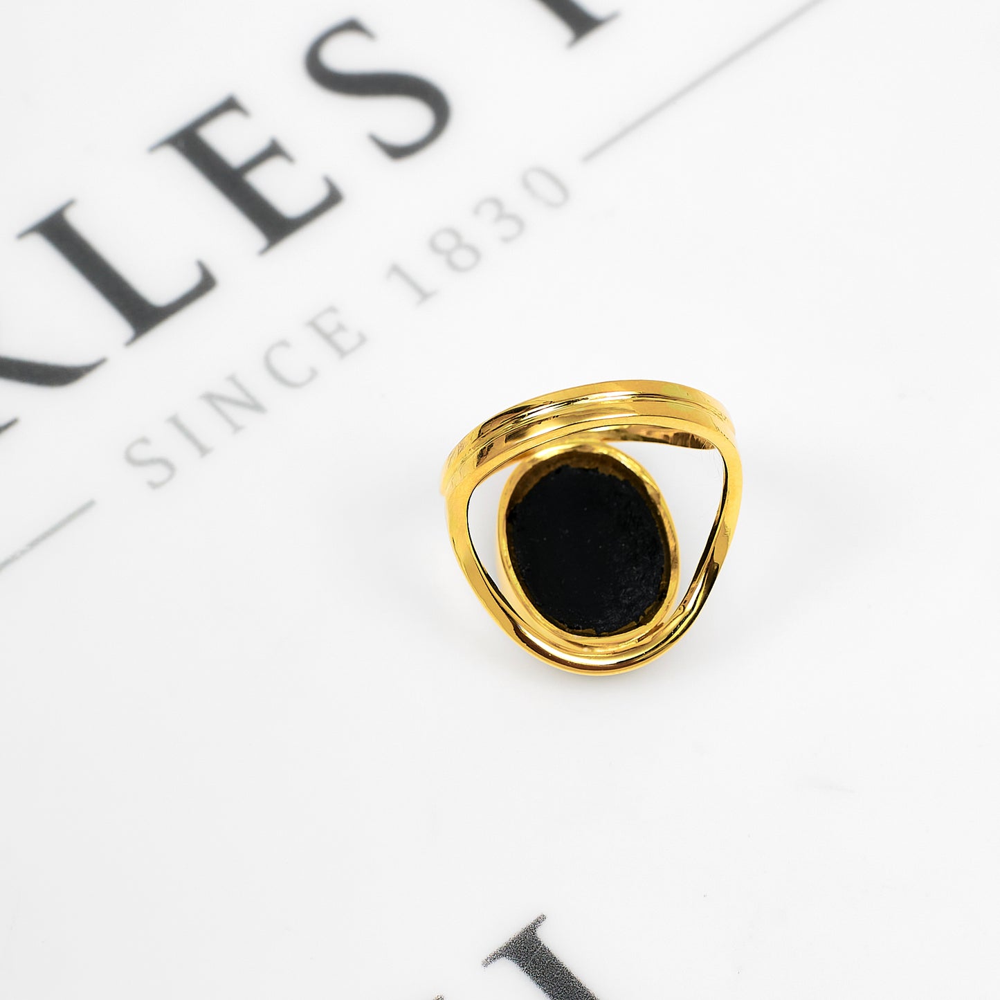 Pre-Owned 18ct Gold Oval Opal Triplet Ring Size O