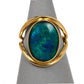 Pre-Owned 18ct Gold Oval Opal Triplet Ring Size O