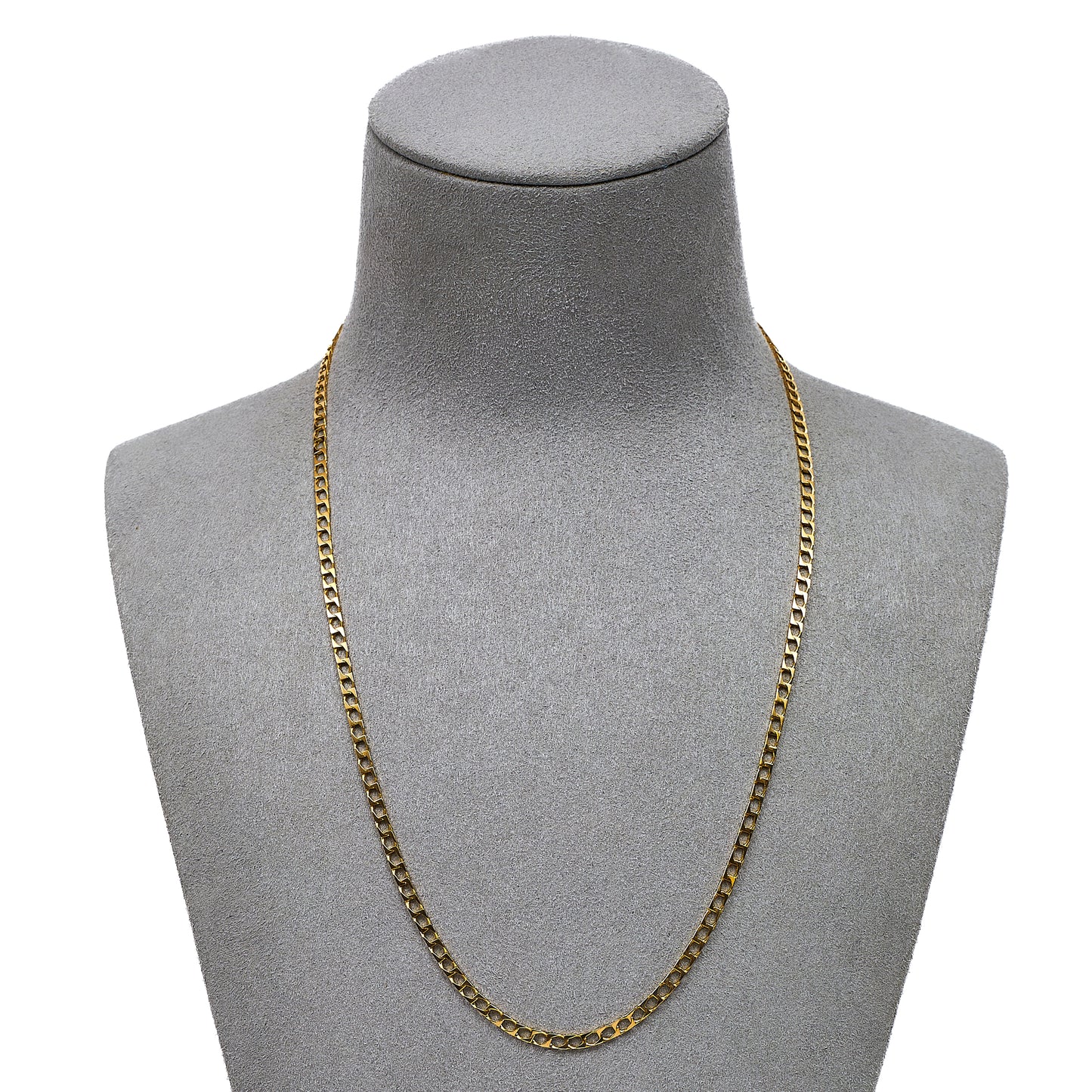 Pre-Owned 9ct Gold Curb Chain Necklace 18 Inch